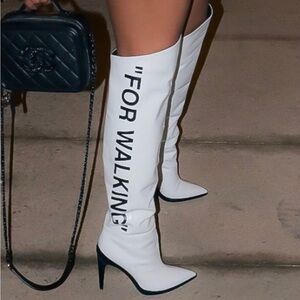 Off-White Knee High Boots
